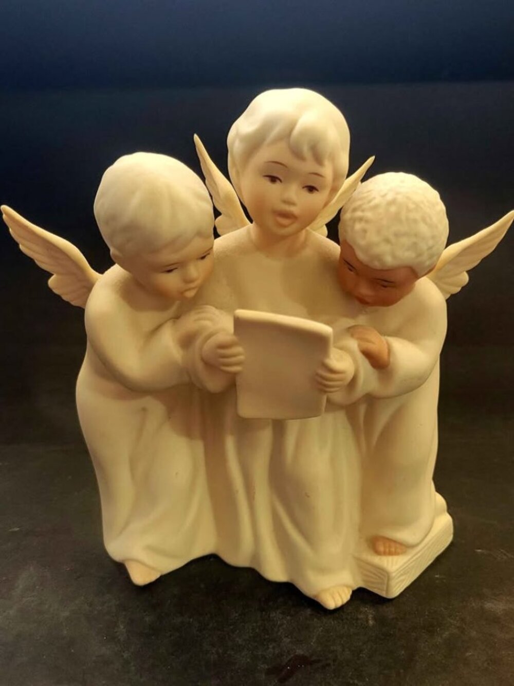 Vintage Homco "The Little Angel Choir" Bisque Porcelain Figurine 1994